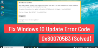 How to: Fix Windows 10 Update Error 0x800705b3