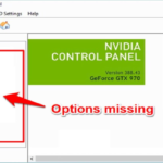 NVIDIA Control Panel Only Shows 3D Settings