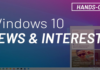 How to: Use the New My Interests Feature in Windows 10