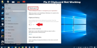 How to: Fix Windows 10 Clipboard History Is Not Working