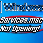 Services.msc Not Opening or Not Responding