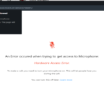 How to: Fix Hardware Access Error in Chrome