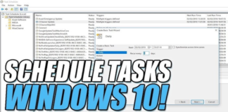 How to: Schedule Tasks in Windows 10