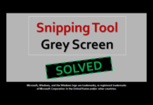 How to: Fix Snipping Tool Grey Screen in Windows 10