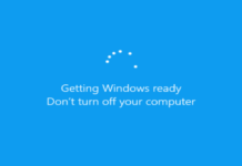 Getting Windows Ready. Don’t Turn Off Your Pc