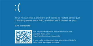 How to: Fix WORKER INVALID Error in Windows 10