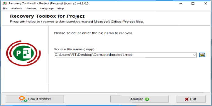 How to: Fix Microsoft Project Won’t Open Corrupted File