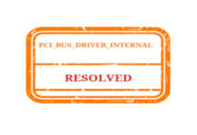 How to: Fix Pci Bus Driver Internal Error in Windows 10