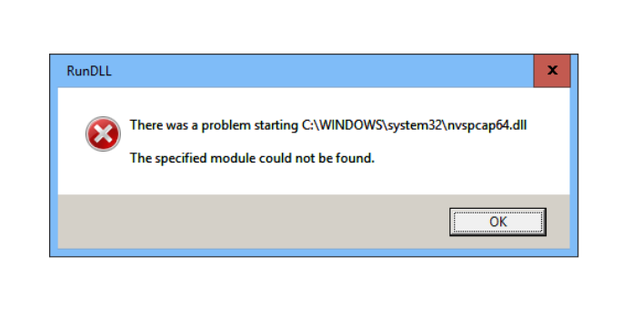 How to: Fix Nvspcap64.dll Not Found Error on Windows 10