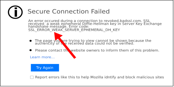 How to: Fix Firefox Error Ssl_error_weak_server_ephemeral_dh_key