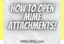 How to Open Mime Attachment on Windows 10