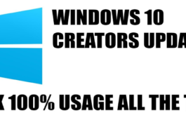 Windows 10 Creators Update Causing 100% Disk Activity