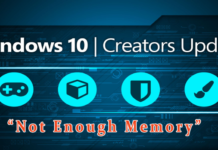 Windows 10 Creators Update Not Enough Disk Space
