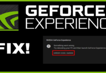 NVIDIA GeForce driver error code 0x0003
