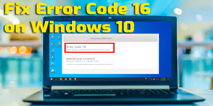 How to: Fix Access denied error code 16 on Windows 10