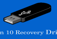 Can’t create Recovery drive on Windows 10