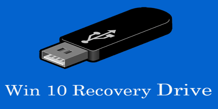 Can’t create Recovery drive on Windows 10