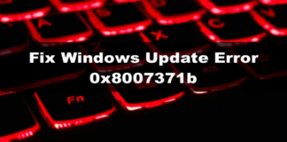 How to: Fix Windows Update Error 0x8007371b