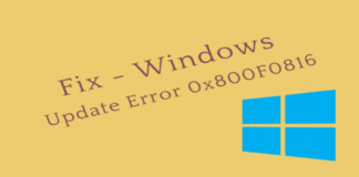 How to: Fix Windows 10 Update Error 0x800f0816