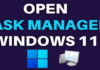 How to Open Task Manager in Windows 11