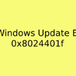 How to: Fix Windows Update Error 0x8024401f