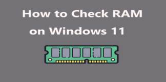 How to Check Ram on Windows 11