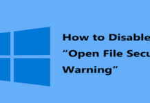 How to Disable Open File Security Warning on Windows 10