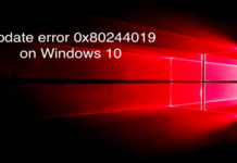 Full Fix: Update Error 0x80244019 on Windows 10
