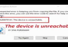 How to Fix the Unreachable Device Error 0x80070141