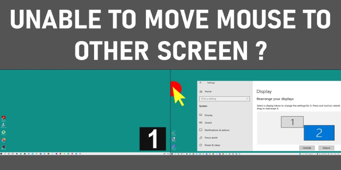 Is your mouse not going to a second screen?