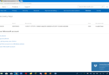 Windows 10: Bitlocker recovery key is not shown in Microsoft account